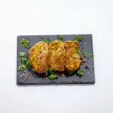 Pork neck steak in French marinade