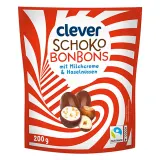 Saldainiai CLEVER Schoko Bonbons, 200 g