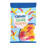 Guminukai rūgštūs sliekai CLEVER, 300 g
