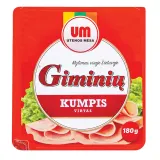 Virtas Giminių kiaulienos forminis kumpis GRIEŽ., 180 g Pirma rūšis