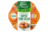 Aštrios tunų salotos JOHN WEST su kuskusu ir lęšiais, 220 g