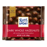 Dark chocolate with whole nuts