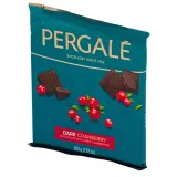 Dark chocolate with cranberry pieces PERGALĖ, 200 g