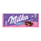 Šokoladas MILKA OREO SANDWICH STRAWBERRY, 92 g