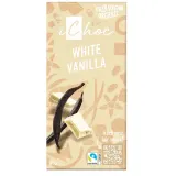 Organic white chocolate iCHOC WHITE VANILLA, 80 g