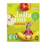 Obuolių ir bananų tyrelė vaikams BILLA BIO, 360 g