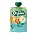 Ekologiška tyrė su persikais, obuoliais ir mangais ORGANIX EKO (nuo 12 mėn.), 100 g