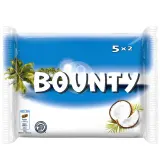 Pieniškas šokoladas su švelniu kokosų įdaru BOUNTY, 5 x 57 g