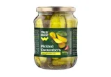 Marinuoti agurkai WELL DONE, pjaustyti išilgai, 670 g