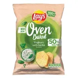 Запеченные картофельные чипсы со вкусом йогурта и трав LAY'S OVEN BAKED, 110 г