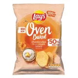 Запеченные картофельные чипсы со вкусом соуса из лисичек LAY'S OVEN BAKED, 110 г