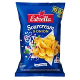 Картофельные чипсы со вкусом сметаны и лука ESTRELLA, 250 г
