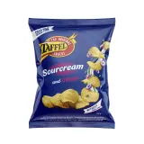Chips TAFFEL SOUR CREAM & ONION CHIPS, 130 g