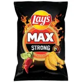 Чипсы картофельные со вкусом чили и лайма LAY'S MAX STRONG, 170 г