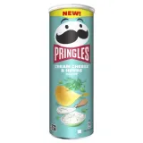 Чипсы картофельные со вкусом сливочного сыра и трав PRINGLES, 165 г