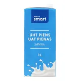 Pienas RIMI SMART, (UHT) 2 %, 1 l
