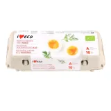 Organic chicken eggs Rimi Eco, M/L, 10 pcs.