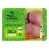 Broilerių šlaunų mėsa be odos, be ant., 500 g