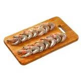 Frozen raw pale shrimp (70/80), kg