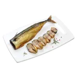 Холодного копчения атлантическая скумбрия без головы, 1 кг