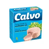Nesmulk. tunas saulėgrąžų aliejuje CALVO,160g