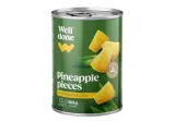 Ananasų gabalėliai sirupe WELL DONE, 340 g