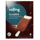 Ice cream with chocolate glaze SALLING, 4x72 g/100 ml