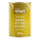 Зелёные оливки RIMI SMART без косточек, 280 г / 110 г