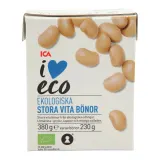 Baltosios pupelės I LOVE ECO, 380 g / 230 g