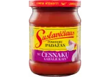 Pomidorų padažas SUSLAVIČIAUS su česnakų gabaliukais, 500 g