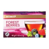 Чёрный чай с лесными ягодами RIMI, 20 шт. 40 г