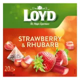 Фруктовый чай с клубникой и ревенем LOYD, 20 x 2 г