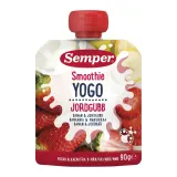 Питьевой йогурт клубника, банан SEMPER, 90 г