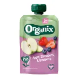 Ekol. пюре ORGANIX с яблоком, клубникой, черникой 100 г