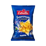 Sour cream onion flavored potato chips ESTRELLA, 130g