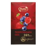 Pien. šokoladas su aviet. ir mėl. RŪTA, 90 g
