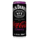 Alk. kok. JACK D. & COCA-COLA CHERRY, 330 ml