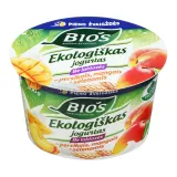 Organic yogurt with peach, mango BIOS, 3.1%, 200 g