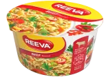 Макароны в упаковке REEVA, говяжий вкус, 75 г