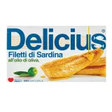 Sardine fillet in olive oil DELICIUS, 120 g
