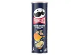 Traškus užkandis PRINGLES, juodųjų trumų, sviesto sk., 165 g