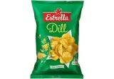 Волнистые картофельные чипсы ESTRELLA с укропом, 130 г