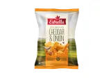 Chips ESTRELLA KETTLE COOKED, cheddar and onion flavor, 120 g