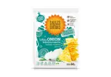 Triangular corn crisps Saulės Grūdas, onion flavor, 60 g