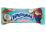 Kokosinis varškės sūrelis NYKŠTUKAS baltame pieniniame glaiste su kepintais migdolais, 25% rieb., 45 g