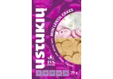 Small lentil crisps USTUKIŲ, sour cream and onion flavor, 70 g