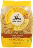 Паста из цельнозерновой пшеницы PENNE RIGATE, органическая ALCE NERO, 500 г