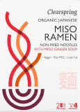 Japoniška makaronų sriuba MISO RAMEN su imbiero sultiniu, ekologiška CLEARSPRING, 2 x 85 g