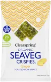 Jūros daržovių traškučiai „Seaveg crispies“ su imbieru, ekologiški CLEARSPRING, 4 g