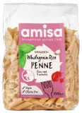 Pilno grūdo ryžių makaronai PENNE, ekologiški AMISA, 500 g